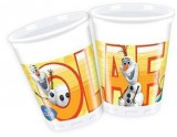 Egyéb Jégvarázs műanyag pohár, Olaf, 200ml, 8 db/csomag