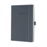 Egyéb Jegyzetfüzet, exkluzív, A5, kockás, 194 oldal, keményfedeles, SIGEL "Conceptum", sötétszürke