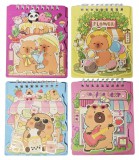 Egyéb Kapibara notesz matricákkal, 9x11cm, többféle változat