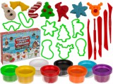Egyéb Karácsonyi gyurmakészlet, formákkal, formázó eszközökkel, 21 db-os