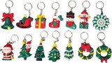 Egyéb Karácsonyi kulcstartó, műanyag, kb. 4cm magas, többféle