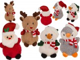 Egyéb Karácsonyi plüss figura, kb. 15 cm, többféle (télapó, rénszarvas, hóember, pingvin)