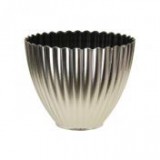 Egyéb Kaspó műanyag, 16x13 cm, ezüst