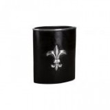 Egyéb Kaspó ovális kerámia 19 cm x 7,5 cm x 24 cm fekete,ezüst