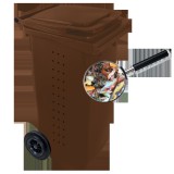 Egyéb Komposzt BIO kuka 120 L BARNA kerekes