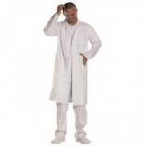 Egyéb Köpeny, férfi, hosszú ujjú, 100% pamut, 54-es méret, fehér