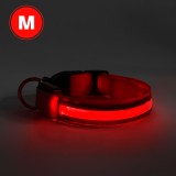 Egyéb LED-es nyakörv - akkumulátoros - M méret - piros