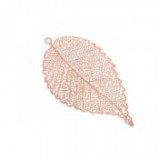 Egyéb Levél dekor akasztós fém 6,5 cm x 3,5 cm bronz [4 db]