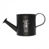 Egyéb Locsolókanna mintás fém 12 cm x 12 cm x 12 cm fekete