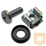 Egyéb M6 Kosáranya és rack csavar készlet 50db/csomag