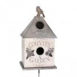 Egyéb Madárház betűzős fém 20 cm x 19,5 cm x 128 cm szürke, fehér