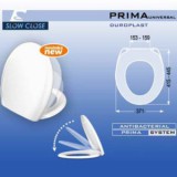 Egyéb MKW Prima duroplast WC ülőke hidraulikus lecsapódásgátlóval, fehér (müa.zsanér)