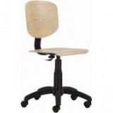 Egyéb Munkaszék, gázliftes, háttámlás, fa ülőfelület és támla, "1030 Nor", bükk