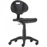 Egyéb Munkaszék, gázliftes, háttámlás, műanyag ülőfelület és támla, "1290", fekete