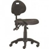 Egyéb Munkaszék, háttámlás, műanyag ülőfelület és támla, aszinkron mechanika, "1290", fekete