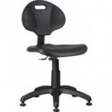 Egyéb Munkaszék, háttámlás, műanyag ülőfelület, tappanccsal "1290", fekete