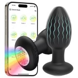 Egyéb Okos, világító anál plug (fekete)