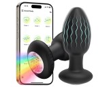 Egyéb Okos, világító anál plug (fekete)