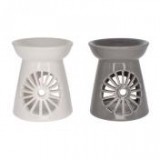 Egyéb Párologtató kör mintával kerámia 8,2 cm x 8,2 cm x 9,6 cm fehér, szürke 2 féle