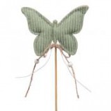 Egyéb Pillangó betűzős textil 9 cm x 10cm zöld [4 db]