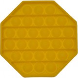 Egyéb Pop it játék, 12x12cm, nyolcszög alakú, sárga