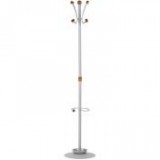 Egyéb Ruhafogas, fém váz, fa gombokkal, "Orione", ezüst