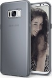 Egyéb Samsung G955 Galaxy S8+ Ultra Slim 0.3 mm Szilikon hátlap tok - Fekete-Átlátszó