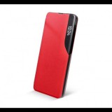 Egyéb Samsung Galaxy A13 4G Smart View oldalra nyíló hátlap tok, piros (65223) (egy65223) - Telefontok