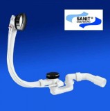 Egyéb Sanit 830 fürdőkád le és túlfolyó garnitúra automata, automata kádszifon.