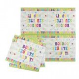 Egyéb Szalvéta, 33x33 cm, "Boldog Születésnapot", zászló minta [16 db]