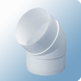 Egyéb Szellőző könyök idom műanyag 125/45°