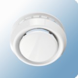 Egyéb Szellőző légszelep beépítőkerettel D125 ABS fehér