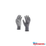 Egyéb Szerelõkesztyû poliészter PU tenyérmártással méret 9-es szürke