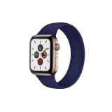 Egyéb Szilikon körpánt óraszíj Apple Watch 1-3: 38 mm/Watch 4-6: 40 mm/Watch 7: 41 mm L-es méret sötétkék