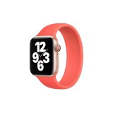 Egyéb Szilikon körpánt óraszíj Apple Watch 1-3: 42 mm/Watch 4-6: 44 mm/Watch 7: 45 mm M-es méret narancs