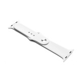 Egyéb Szilikon óraszíj Apple Watch 1-3: 38 mm/Watch 4-6: 40 mm/Watch 7: 41 mm fehér