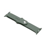 Egyéb Szilikon óraszíj Apple Watch 1-3: 38 mm/Watch 4-6: 40 mm/Watch 7: 41 mm sötétzöld