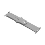 Egyéb Szilikon óraszíj Apple Watch 1-3: 38 mm/Watch 4-6: 40 mm/Watch 7: 41 mm szürke