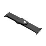 Egyéb Szilikon óraszíj Apple Watch 1-3: 42 mm/Watch 4-6: 44 mm/Watch 7: 45 mm fekete