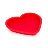 Egyéb Szilikon szív alakú sütőforma - piros, 285 x 260 x 34 mm