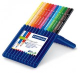 Egyéb Színes ceruzakészlet 12 db-os, Staedtler Ergo Soft 157 SB12, háromszög test (kék tartóban)