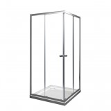 Egyéb Szögletes zuhanykabin két tolóajtós, króm kerettel, transparent üveggel 80cm
