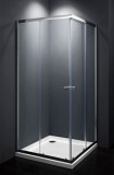 Egyéb Szögletes zuhanykabin két tolóajtós, króm kerettel, transparent üveggel 90cm