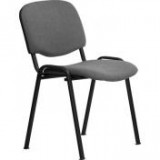 Egyéb Tárgyalószék, szövetborítás, fekete fémváz, "Felicia", szürke