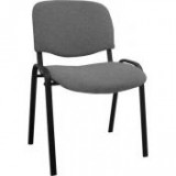 Egyéb Tárgyalószék, szövetborítás, fekete fémváz, "Felicia", szürke-fekete