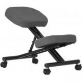 Egyéb Térdeplőszék, fekete-szürke szövetborítás, fém váz