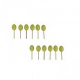 Egyéb Tojás pöttyös betűzős műanyag 2,5 cm zöld [12 db]