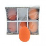 Egyéb Tojás rusztikus kerámia 6 cm narancs [6 db]