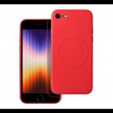 Egyéb Utángyártott Apple iPhone SE 2022/SE 2020/8/7 Magsafe szilikon tok  piros (69860) (EGY69860) - Telefontok