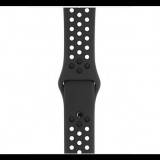 Egyéb Utángyártott Apple Watch lyukacsos sport szíj 42/44/45mm S/M fekete szürke (69293) (EG69293) - Szíj